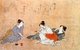 Torii Kiyonaga (鳥居 清長?, 1752 - June 28, 1815) was a Japanese ukiyo-e printmaker and painter of the Torii school. Originally Sekiguchi Shinsuke, the son of an Edo bookseller, he took on Torii Kiyonaga as an art-name (gō). Although not biologically related to the Torii family, he became head of the group after the death of his adoptive father and teacher Torii Kiyomitsu.<br/><br/>

The master Kiyomitsu died in 1785; since his son died young, and Kiyotsune, Kiyonaga's senior, was a less promising artist, Kiyonaga was the obvious choice to succeed Kiyomitsu to leadership of the Torii school. However, he delayed this for two years, likely devoting time to his bijinga and realizing the immense responsibility that would fall on his shoulders once he took over the school. Thus, in 1787, he began organizing the production of kabuki signboards and the like, which the school held a near monopoly on. He also began to train Kiyomitsu's grandson, Torii Kiyomine, who was to succeed him.<br/><br/>

Kiyonaga is considered one of the great masters of the full-color print (nishiki-e) and of bijinga, images of courtesans and other beautiful women. Like most ukiyo-e artists, however, he also produced a number of prints and paintings depicting Kabuki actors and related subjects, many of them promotional materials for the theaters. He also produced a number of shunga, or erotic images.